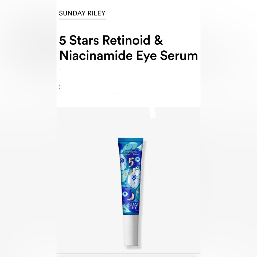 5 Stars Retinoid & Niacinamide Eye Serum
Size: 0.5 oz, 6% retinoid complex & bi
